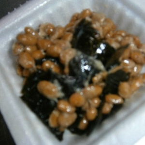 納豆の食べ方-韓国海苔♪